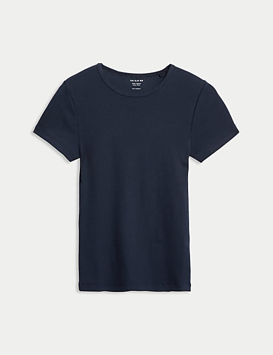 Cotton Rich Ribbed Slim Fit T-Shirt