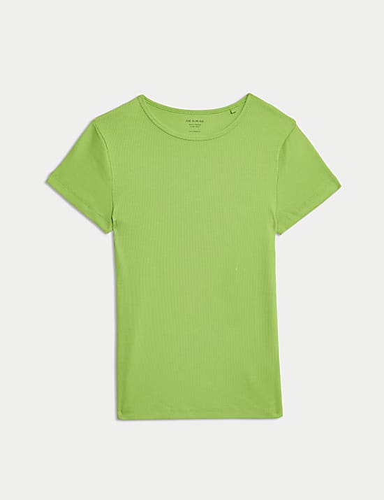 Cotton Rich Ribbed Slim Fit T-Shirt