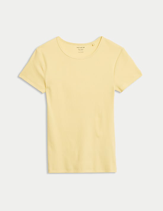 Cotton Rich Ribbed Slim Fit T-Shirt