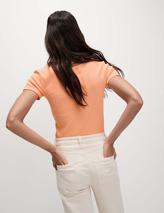 Cotton Rich Ribbed Slim Fit T-Shirt