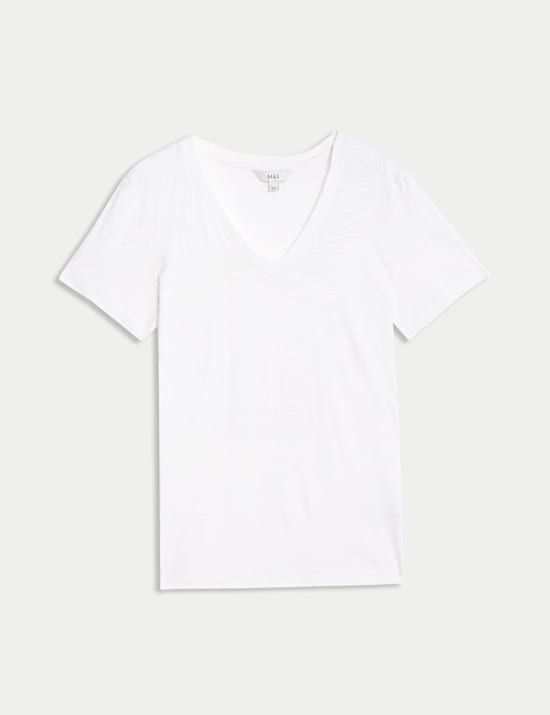 Pure Cotton V-Neck T-Shirt