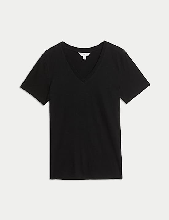 Pure Cotton V-Neck T-Shirt