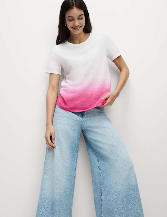 Pure Cotton Tie Dye Ombre Tee