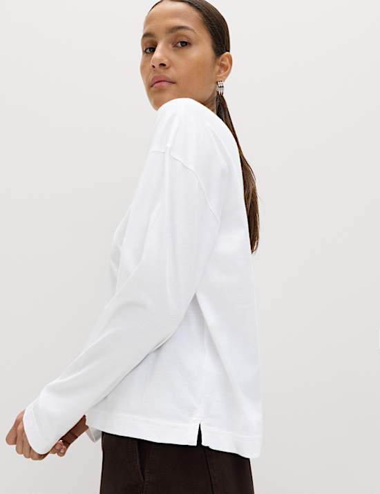 Pure Cotton Striped Boxy Top