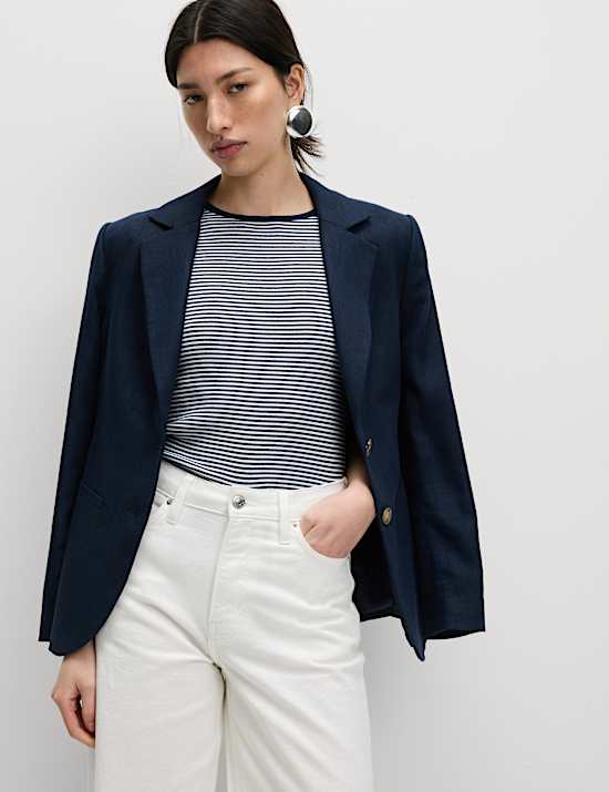 Cotton Rich Striped Ribbed T-Shirt