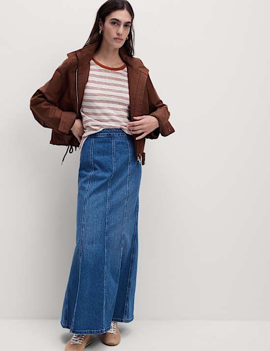 Pure Cotton Striped Regular Fit T-Shirt