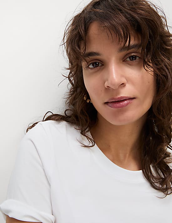 Set van 2 zuiver katoenen T-shirts