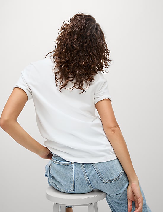 Set van 2 zuiver katoenen T-shirts