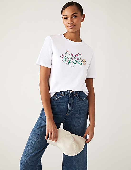 Pure Cotton Printed Everyday Fit T-Shirt