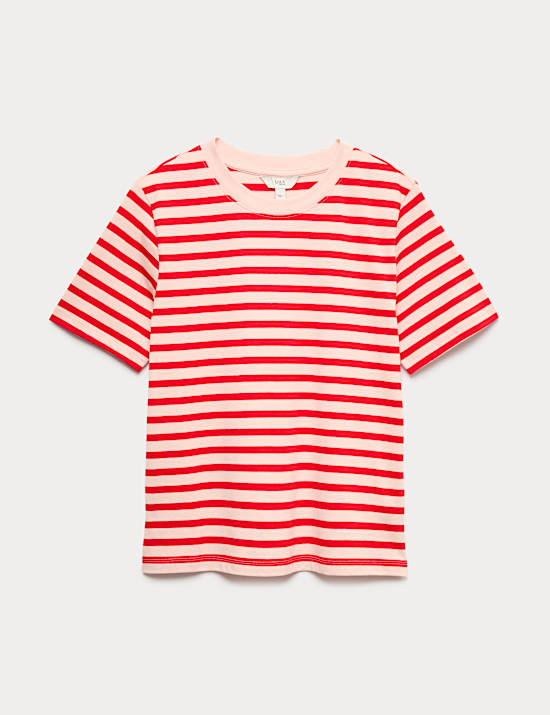 Pure Cotton Striped Everyday Fit T-Shirt