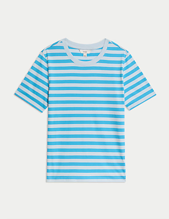 Pure Cotton Striped Everyday Fit T-Shirt