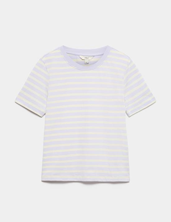 Pure Cotton Striped Everyday Fit T-Shirt