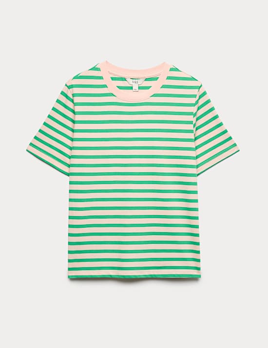 Pure Cotton Striped Everyday Fit T-Shirt