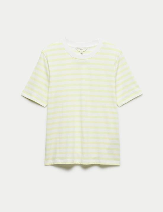 Pure Cotton Striped Everyday Fit T-Shirt