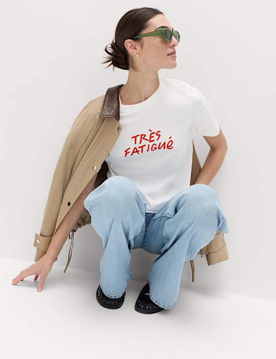 Pure Cotton Striped Everyday Fit T-Shirt