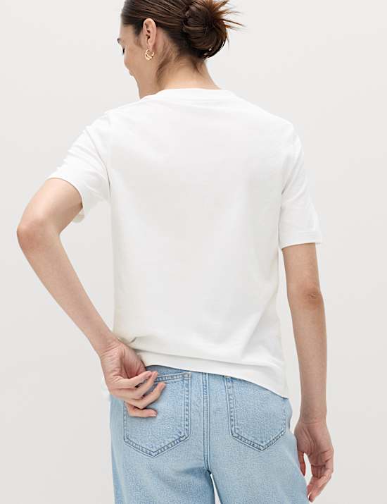 Pure Cotton Striped Everyday Fit T-Shirt