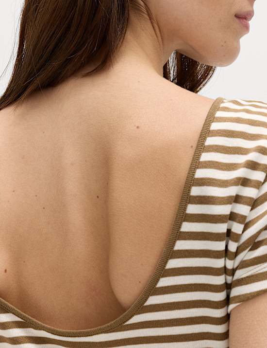 Pure Cotton Short Sleeve Ballet Back T-Shirt