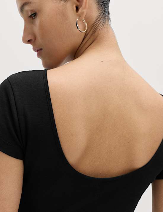 Pure Cotton Short Sleeve Ballet Back T-Shirt