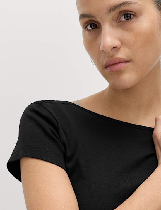 Pure Cotton Short Sleeve Ballet Back T-Shirt