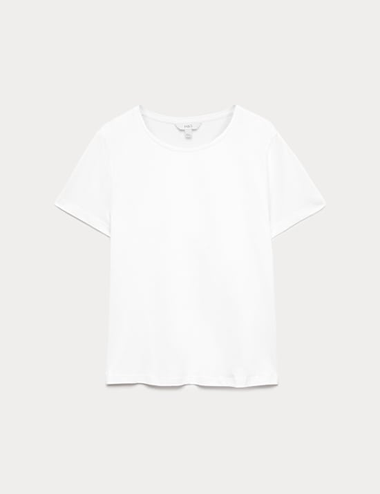 Camiseta 100 % algod&oacute;n con cuello redondo