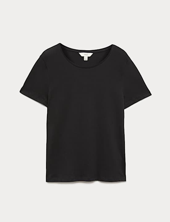 Pure Cotton Crew Neck T-Shirt