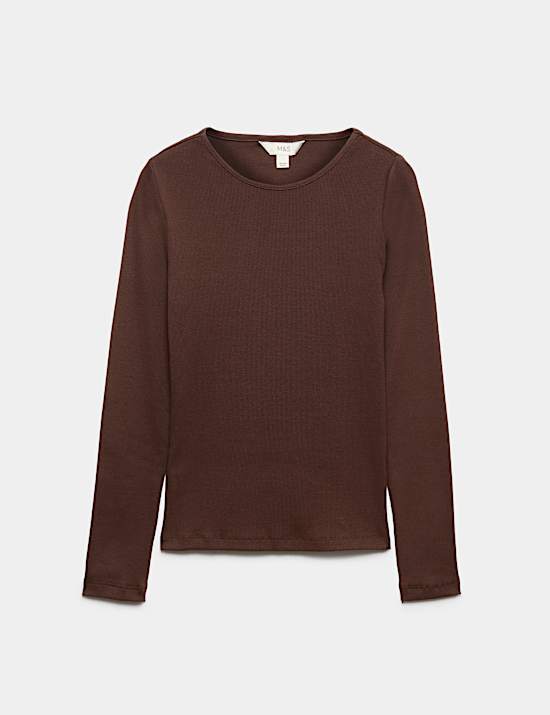 Cotton Rich Ribbed Regular Fit Top