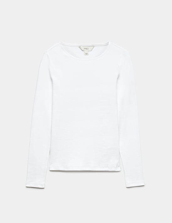 Cotton Rich Ribbed Regular Fit Top