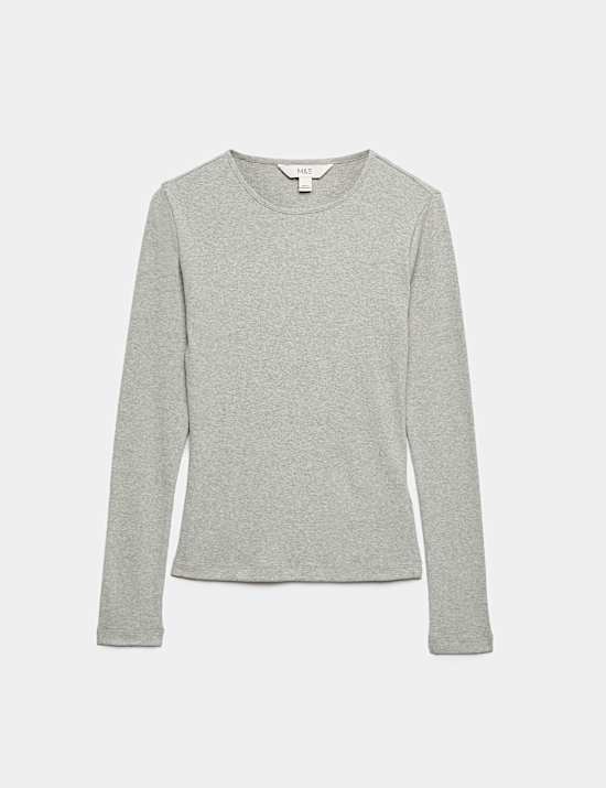 Cotton Rich Ribbed Regular Fit Top