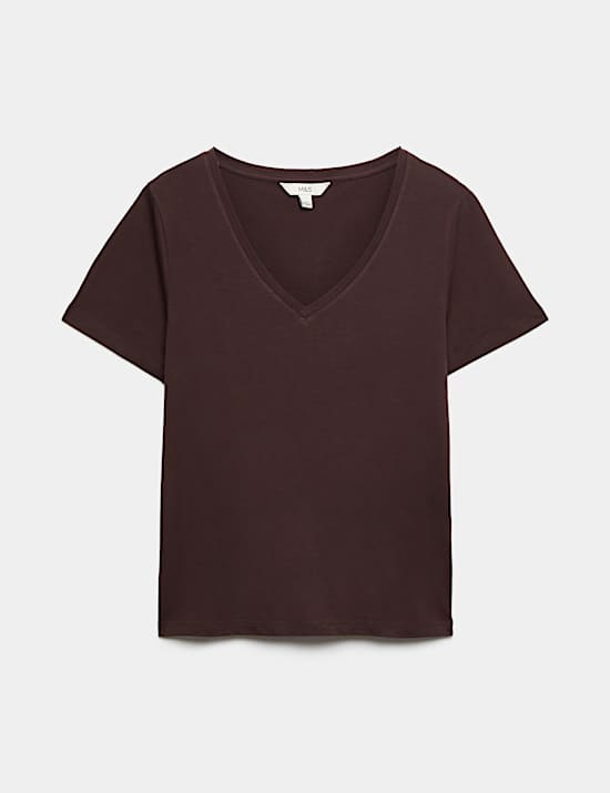 Pure Cotton V-Neck T-Shirt