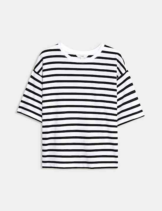 Koszulka w paski w 100% z bawełny