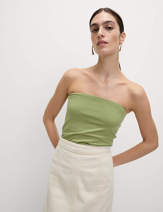 Cotton Rich Bandeau Top