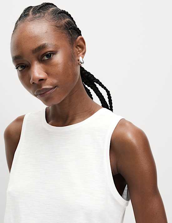 Cotton Rich Relaxed Vest