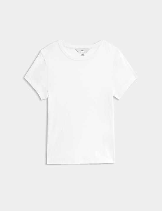 Cotton Rich Ribbed Slim Fit T-Shirt