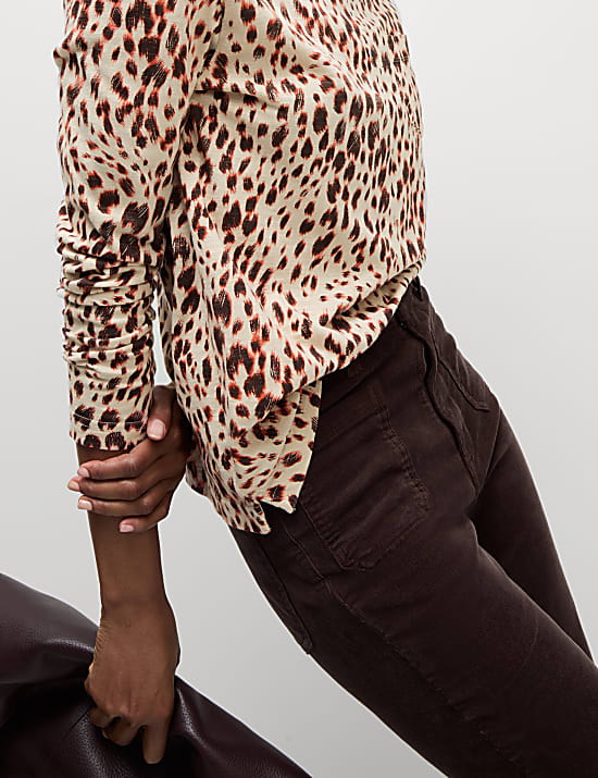 Čistě bavlněn&yacute; top s potiskem