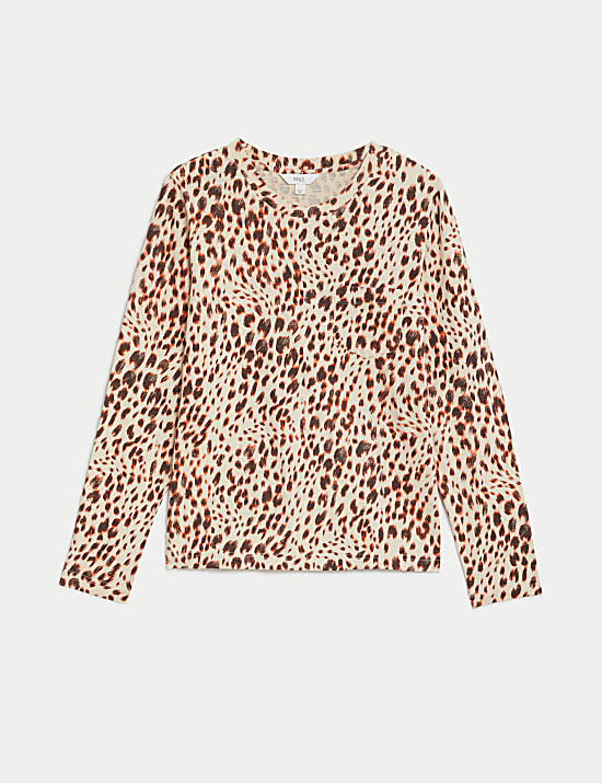 Čistě bavlněn&yacute; top s potiskem