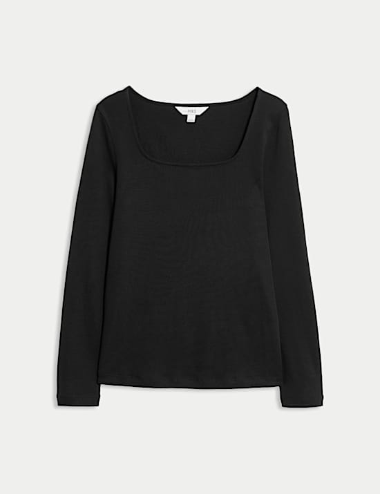 Pure Cotton Square Neck Top