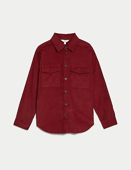 Pure Cotton Cord Textured Shirt
