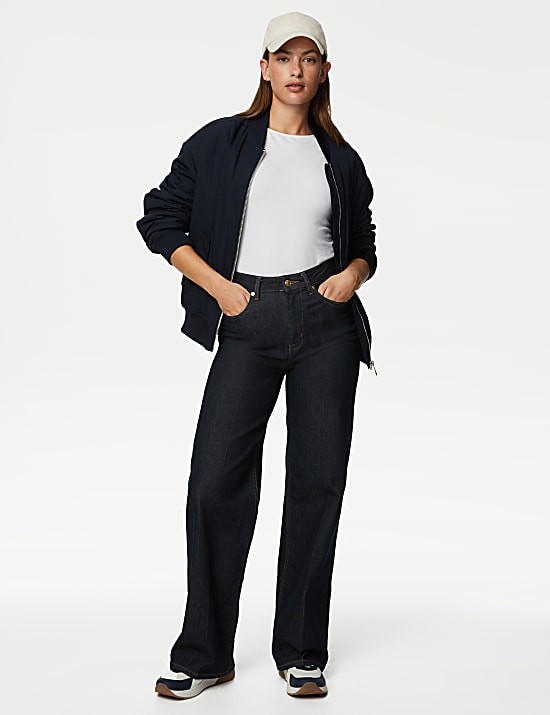 T-shirt coupe cintr&eacute;e en coton &agrave; manches 3/4