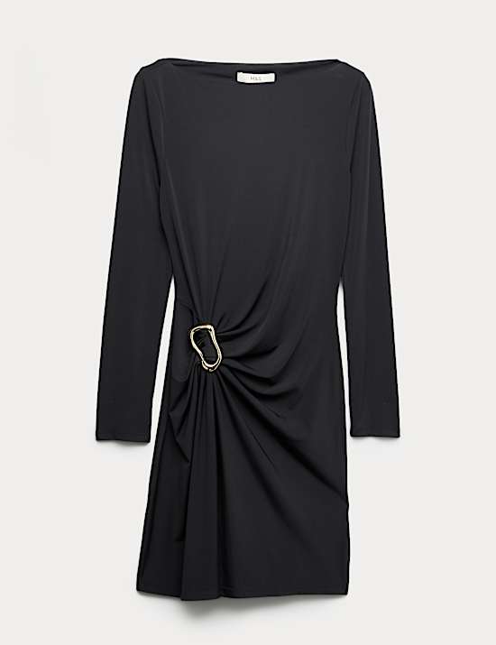 Jersey Hardware Mini Bodycon Dress