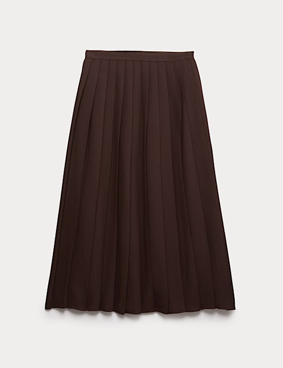 Pleated A-Line Skirt