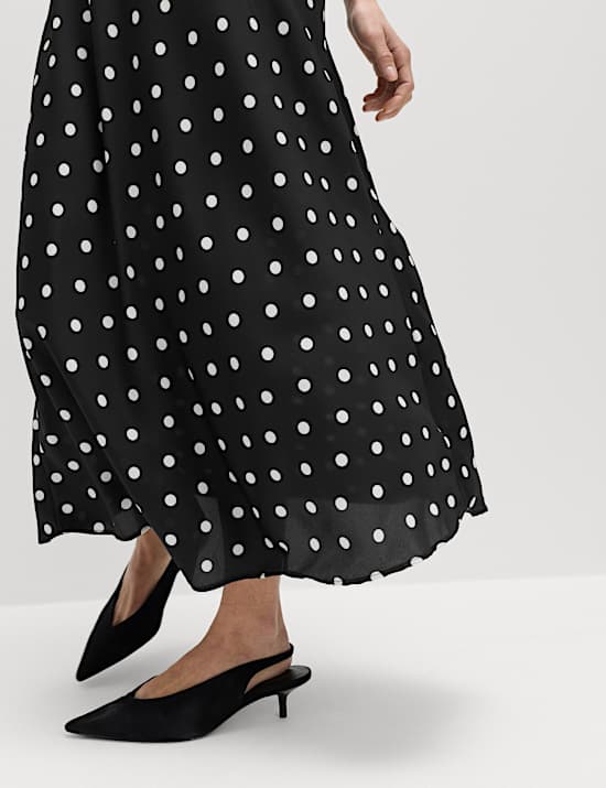 Robe midi ruch&eacute;e