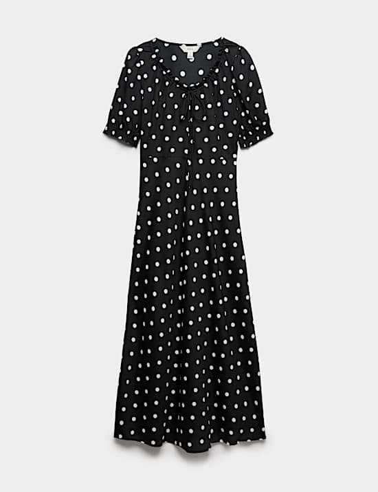 Robe midi ruch&eacute;e