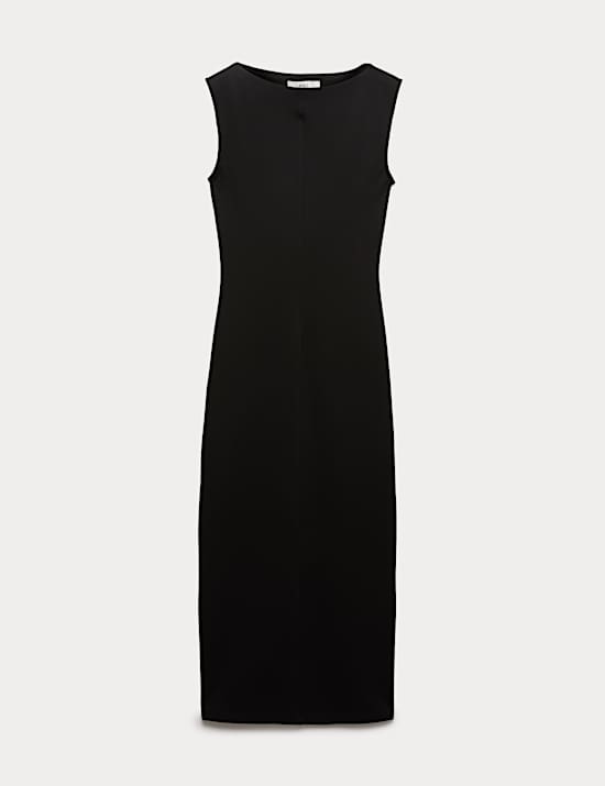 Jersey Midi Bodycon Dress