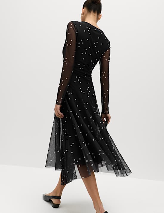 Midaxi kolov&eacute; &scaron;aty s ohrnovac&iacute;m l&iacute;mcem a potiskem