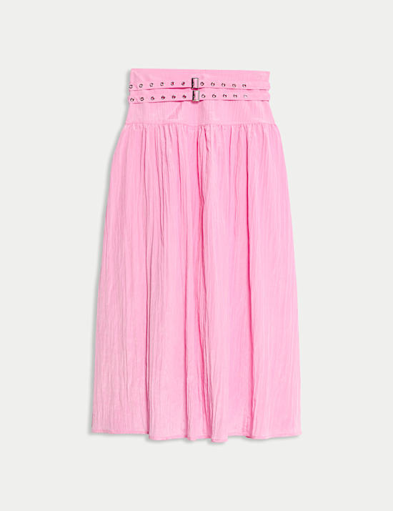 Belted Midaxi Skirt