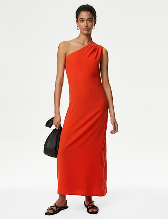 One Shoulder Midaxi Bodycon Dress