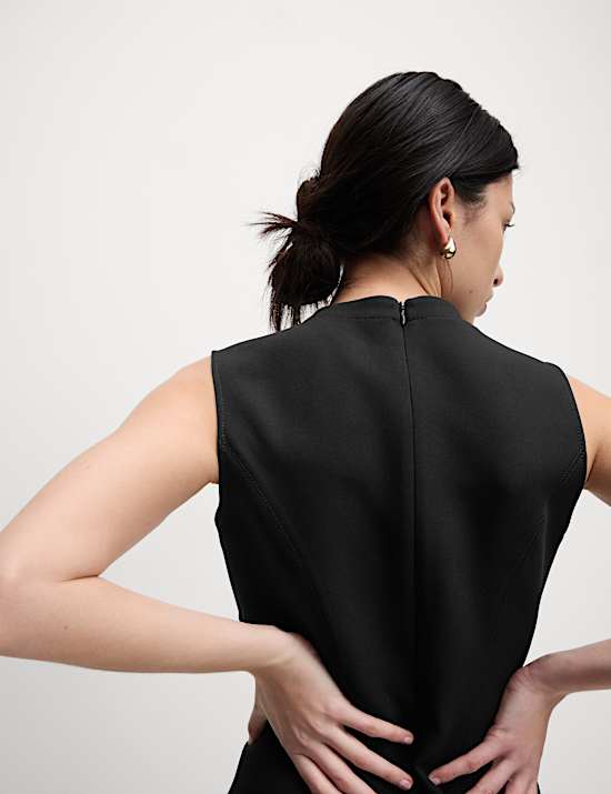 Round Neck Mini Skater Dress