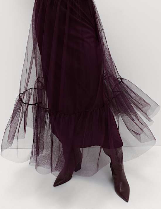 Tulle Maxi Skirt