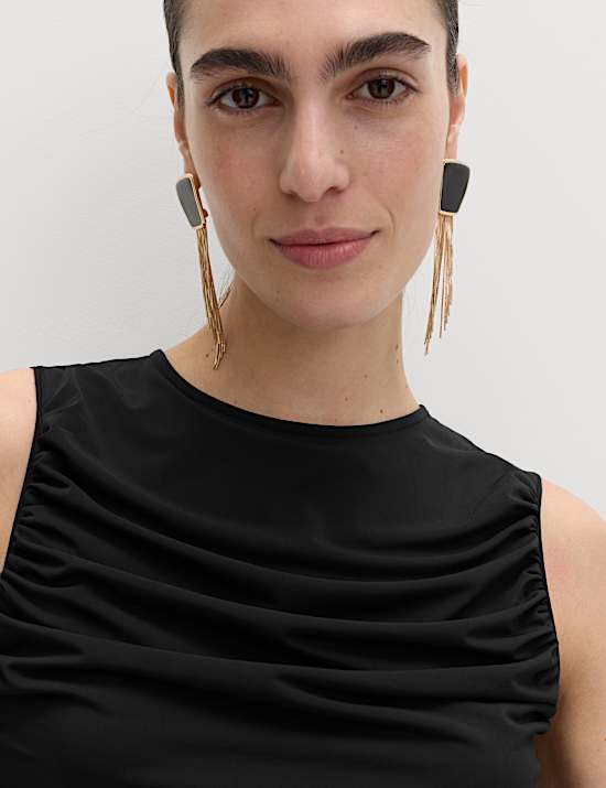 Jersey Ruched Midaxi Bodycon Dress