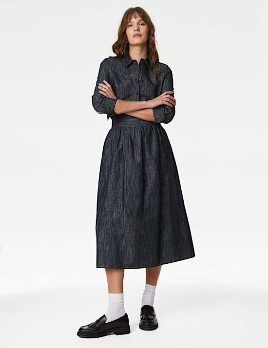 Midaxi-Tr&auml;gerkleid mit Blumenmuster und Schaldetail